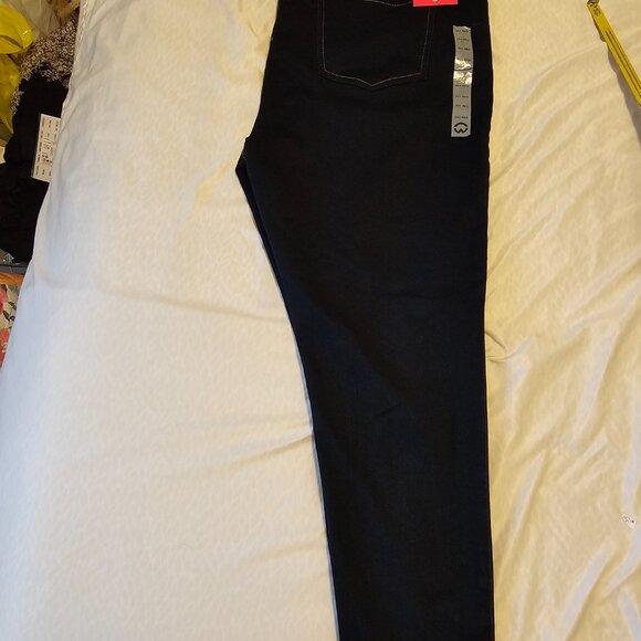 WAREHOUSE ONE Jeans bottoms up skinny shaping jeans Size 24+ Reg Dark Denim NWT - Picture 2 of 13